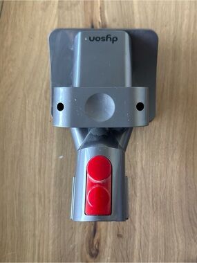 Dyson Dog Grooming Gray Mini Motorhead Attachment with Red Release Buttons